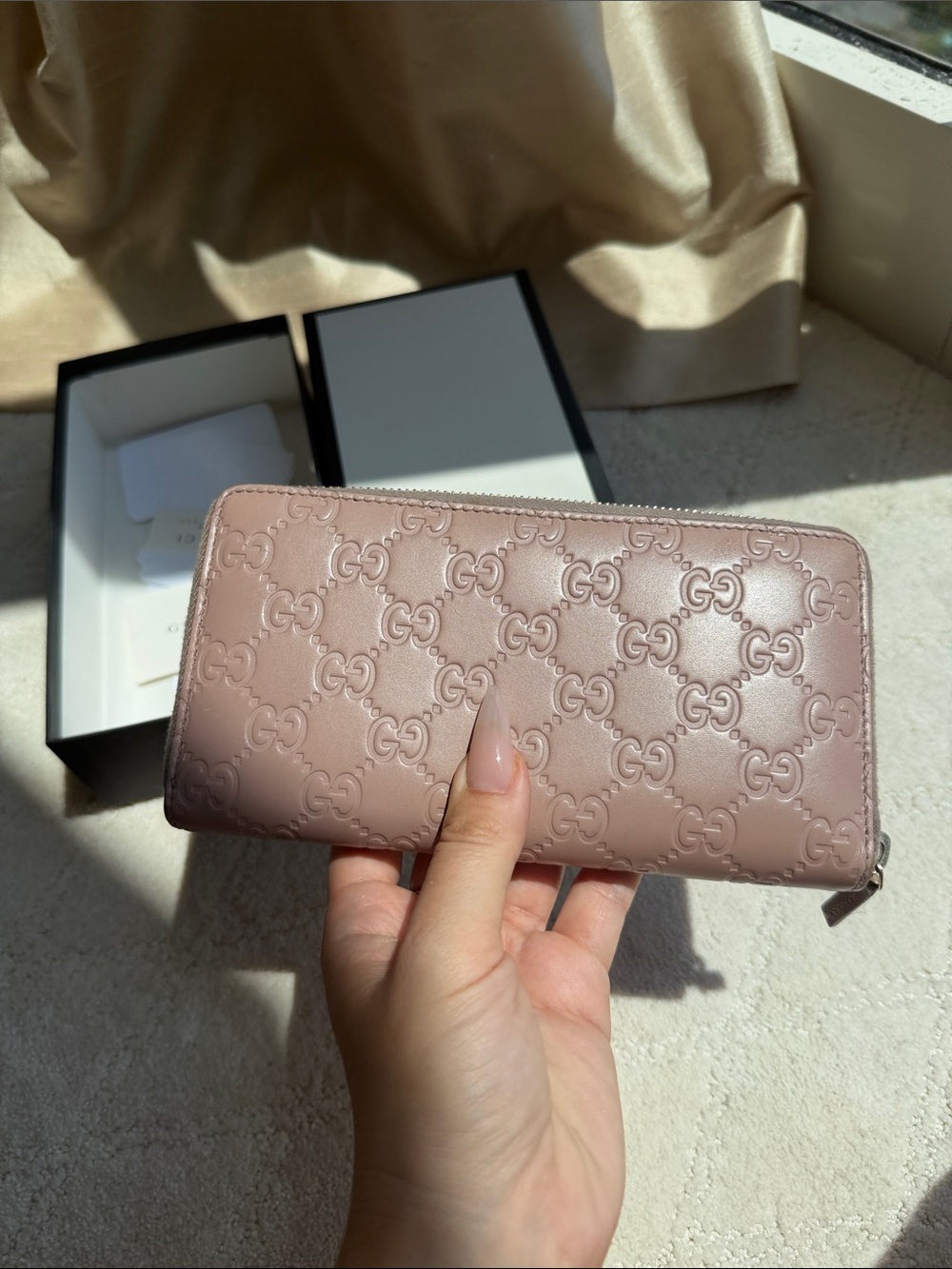 Gucci Pink Bow Wallet - Picture 3 of 5
